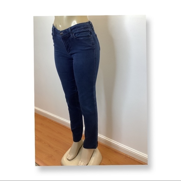 Elle Dark Blue Denim Straight Leg Jeans Preowned - Picture 2 of 8